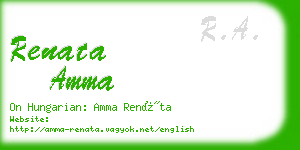 renata amma business card